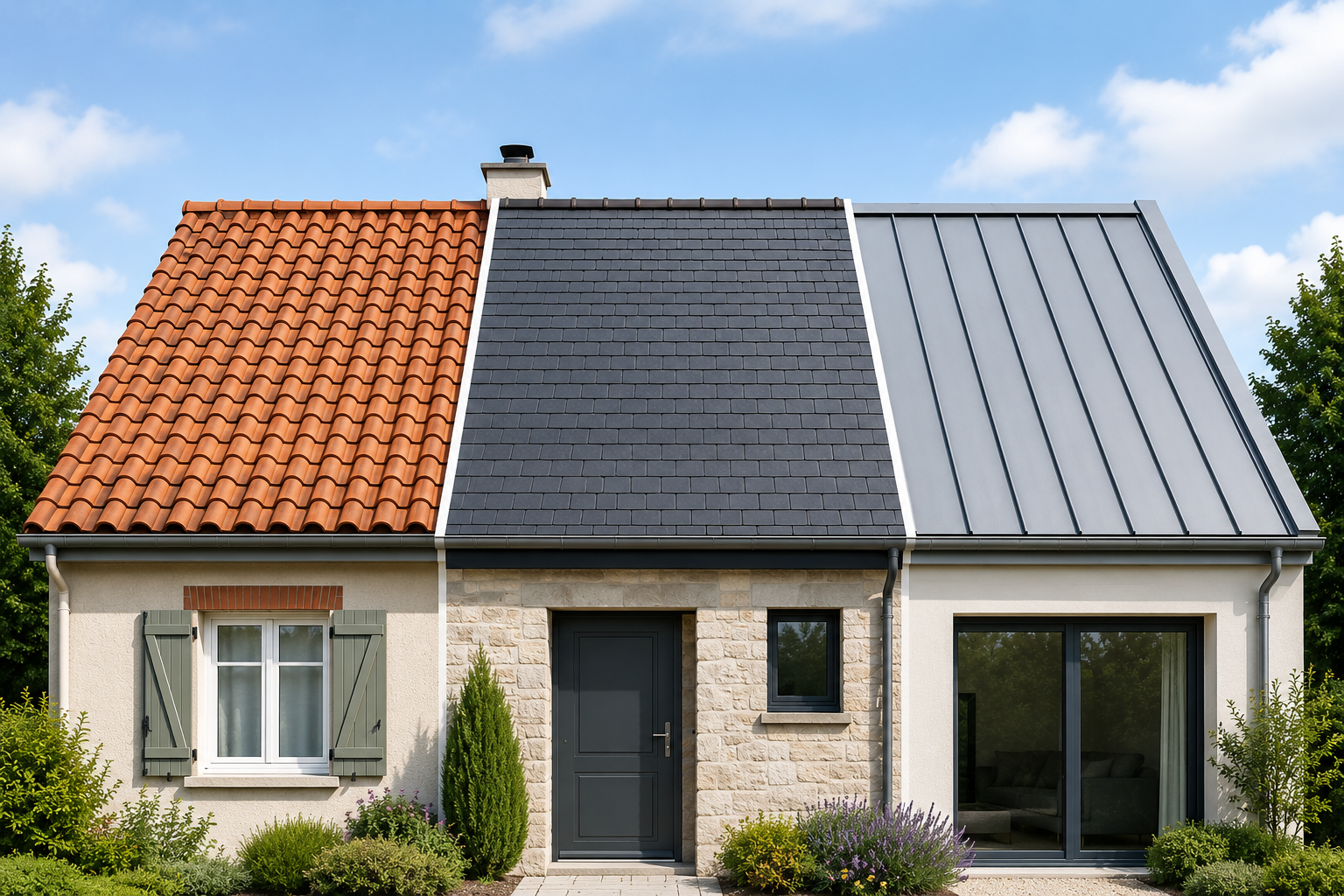 Toiture en tuiles, ardoises ou zinc : comparatif pour bien choisir